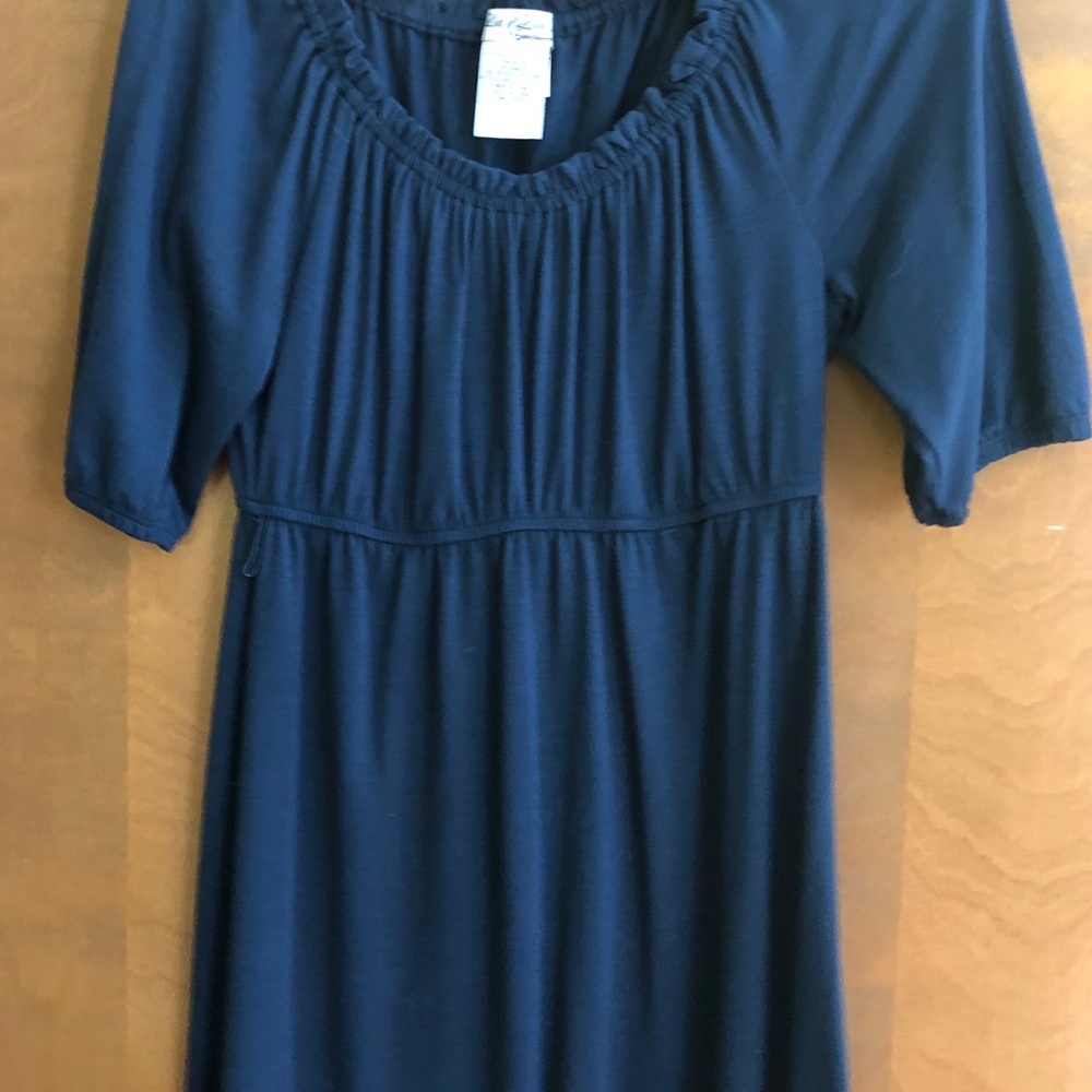3/4 Sleeve, Short Navy Dress